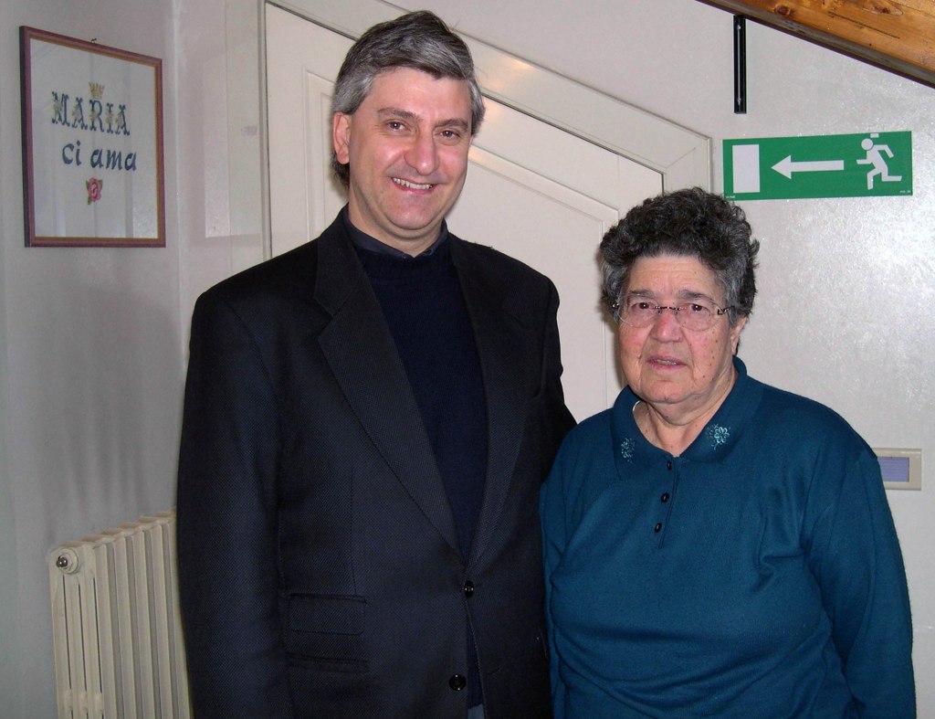 Saverio Gaeta con Natuzza Evolo a Paravati